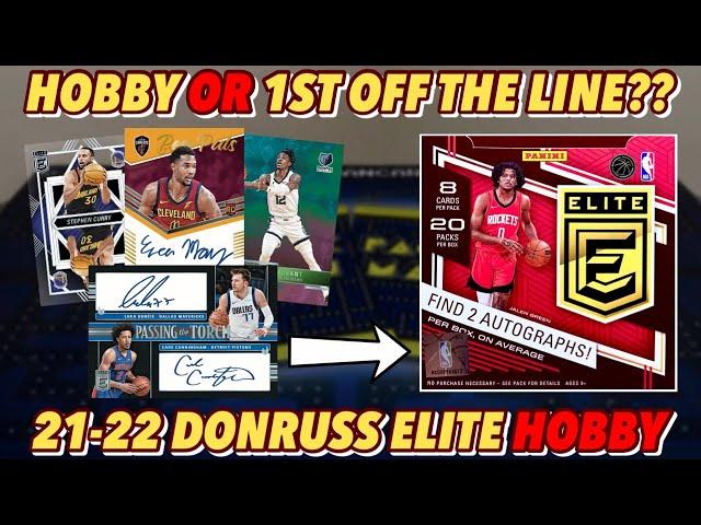 HOBBY OR FOTL?? | 2021-22 Panini Donruss Elite Basketball HOBBY Box Review