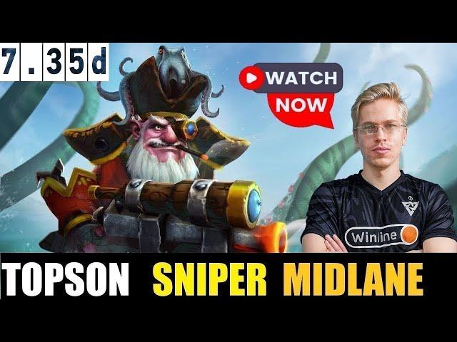  TOPSON [SNIPER] MID 7.35D- DOTA 2 HIGHEST MMR MATCH #dota2      #dota2gameplay  #topson