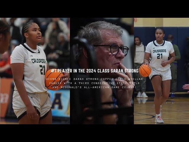 #1 2024 IN THE NATION Sarah Strong senior season highlights! Three-time state champ, UConn signee!