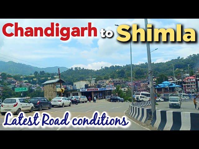 Chandigarh to Shimla latest Travel by Car | Shimla Road conditions | Shimla latest Travel #shimla