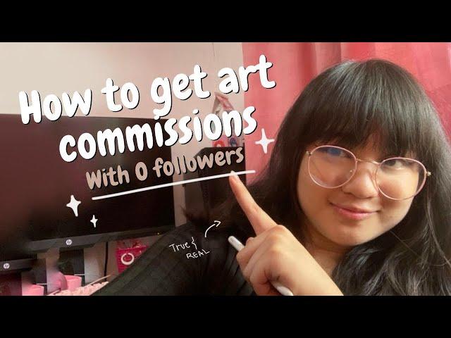 How to get art commissions if you have 0 followers