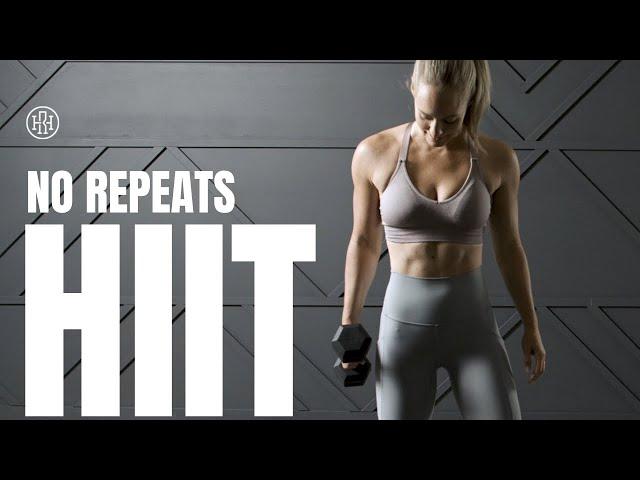  No Repeats HIIT // Dumbbell Workout