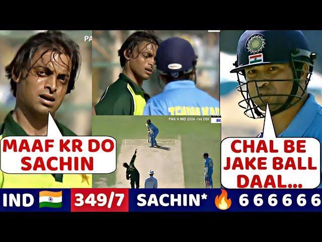 IND VS PAK 2004 | SACHIN DESTROYED PAKISTAN AND SHOIAB AKHTAR| IND VS PAK Most Shocking revenge ever