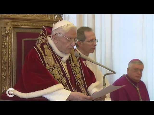 Pope Benedict announces his resignation (see description)