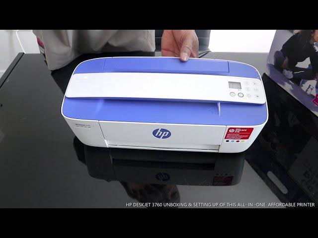 HP DESKJET 3760 UNBOXING & SETTING UP OF THIS ALL- IN - ONE  AFFORDABLE PRINTER