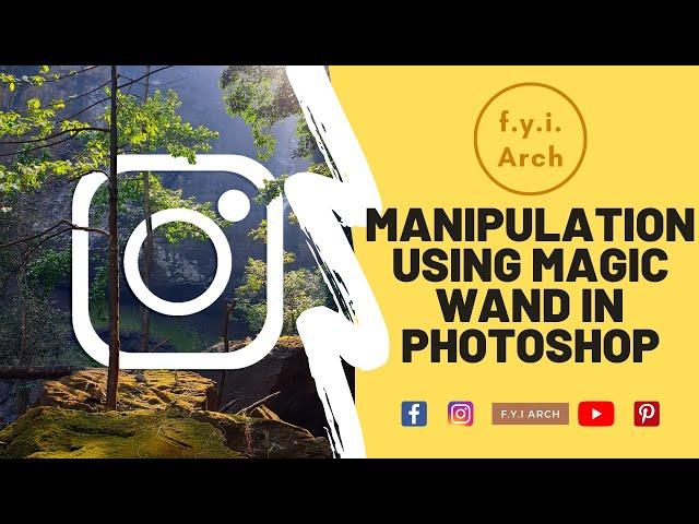 #shorts Manipulation using Magic Wand in Photoshop CC | f.y.i.arch