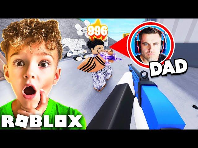 1v1 VS MY DAD IN ROBLOX RIVALS FOR $10,000 ROBUX (NEW ROBLOX SHOOTER GAME)