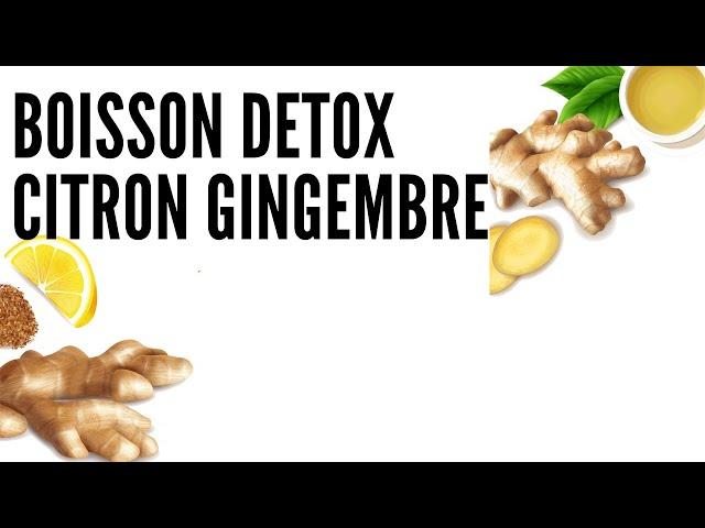 ️ BOISSON DETOX CITRON GINGEMBRE️,mélanger le citron et le gingembre permet d'augmenter les vertus