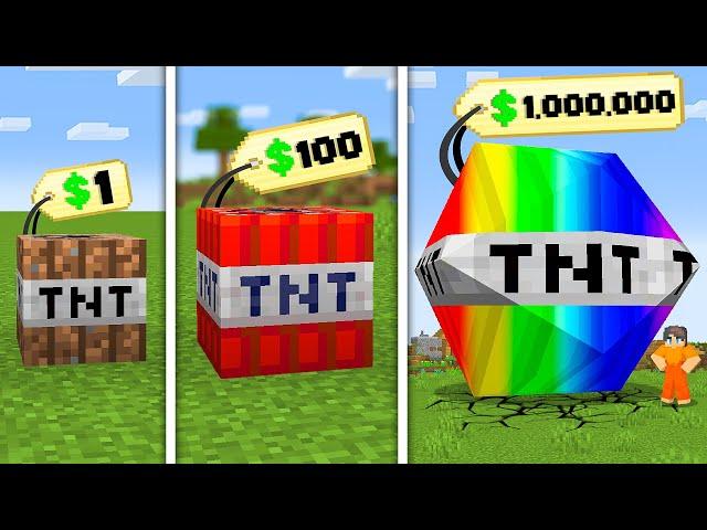 $1 to $1,000,000 TNT in Minecraft