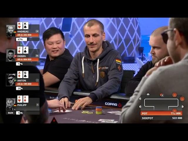 4 Way ALL IN | Classic Hands - Caribbean Poker Party 2019 | partypoker