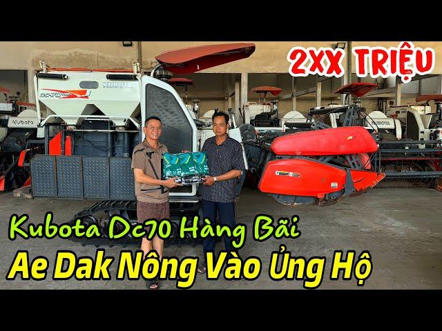 Đak Nông - Ae Vào Mua Máy Gặt Kubota Dc70 - Bán Máy Gặt Dc70 Lh 0965566557