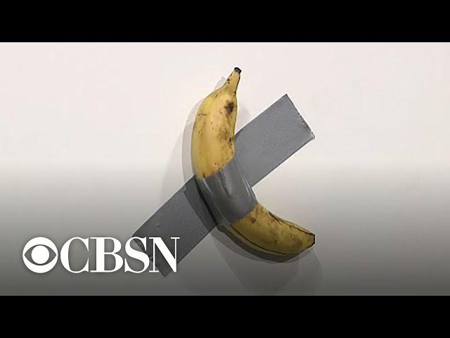 Artist sells banana duct-taped to wall for $120,000 at Art Basel