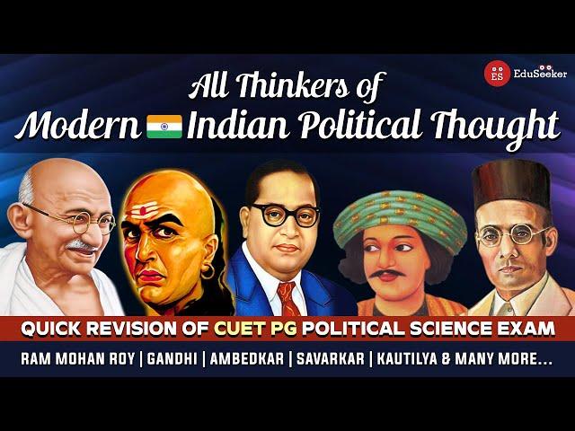 Complete Revision of Indian Political Thought | CUET PG Political Science