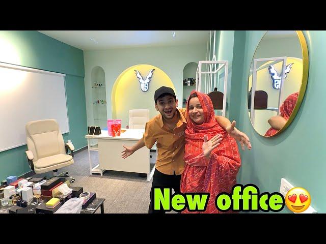 Revealing my new office with mama | ab poori family mujhsy naraz hojaigi