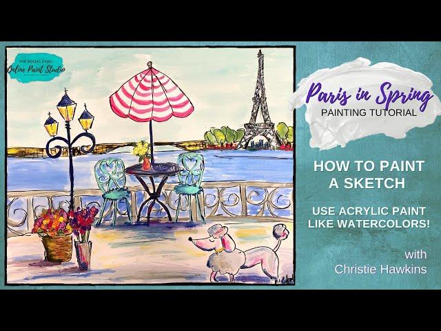 Painting Paris in Spring! || The Social Easel