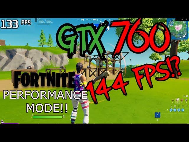 GTX 760 / Fortnite - Season 5 / 1080p / Performance Mode (FPS BOOST)