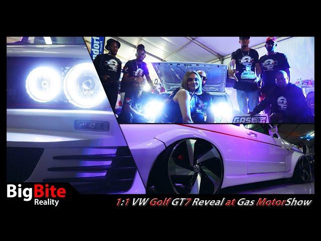 1:1 VW Golf GT7 Reveal at MotorShow - BigBite Reality season 3 finale #mrbigbite