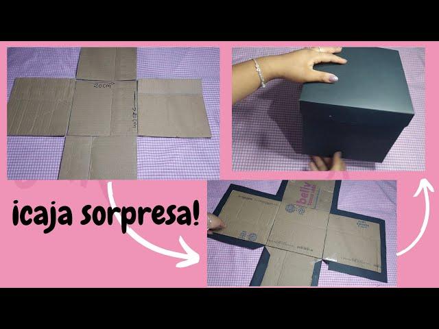 Guía base para realizar una caja sorpresa ideal para decorarla en cualquier ocasión(caja sorpresa)