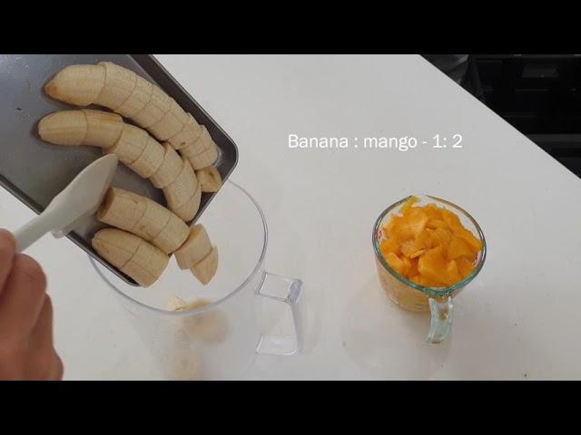 망고 바나나 우유 5년차 카페 레시피/ 인기만점 여름 주스                                 Mango Banana Milk