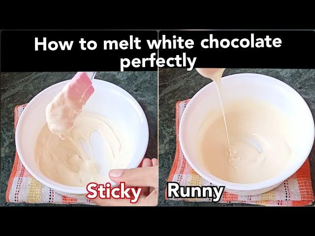 How to melt white chocolate perfectly | Tips & tricks