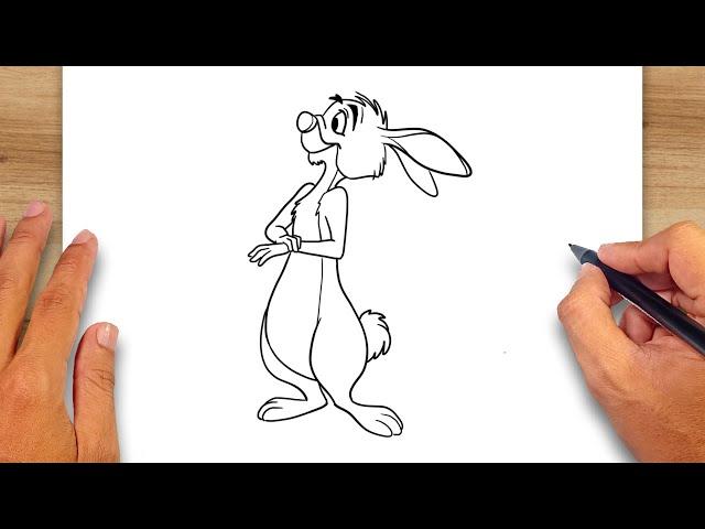 How to draw Rabbit from Winnie The Pooh