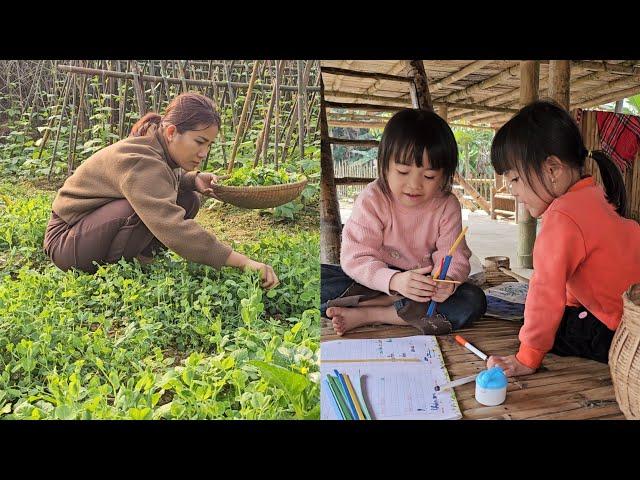 Simple sour bamboo shoot and fish soup from mother for her child / Daily life - Le Thi Hon