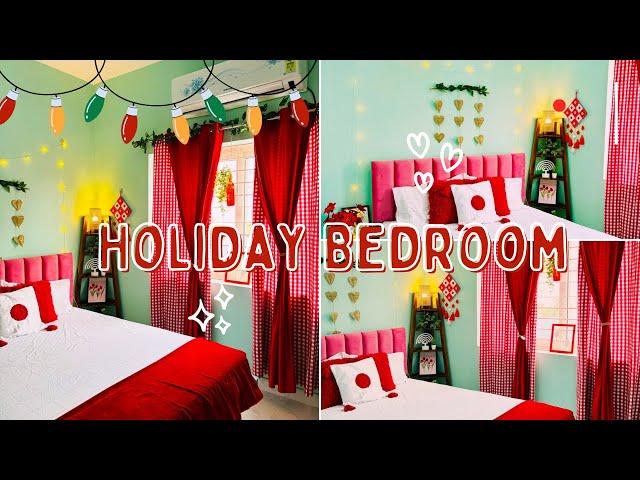 Winter special Holiday Bedroom Makeover| Low Budget Bedroom Makeover |Small Bedroom Decorating Ideas