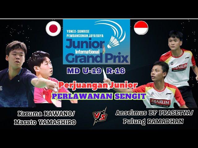 Anselmus BF PRASETYA/Pulung RAMADHAN (INA) vs KAWANO/YAMASHIRO (JPN) | MD U-19 R-16 JIGP 2024