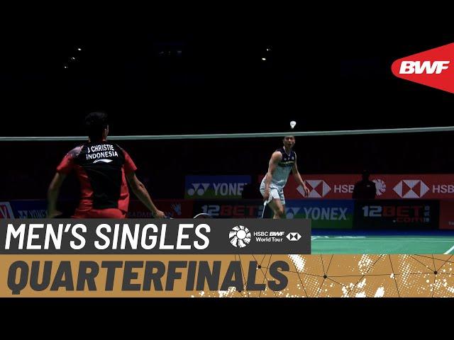 YONEX All England Open 2022 | Chou Tien Chen (TPE) [4] vs Jonatan Christie (INA) [7] | Quarterfinals