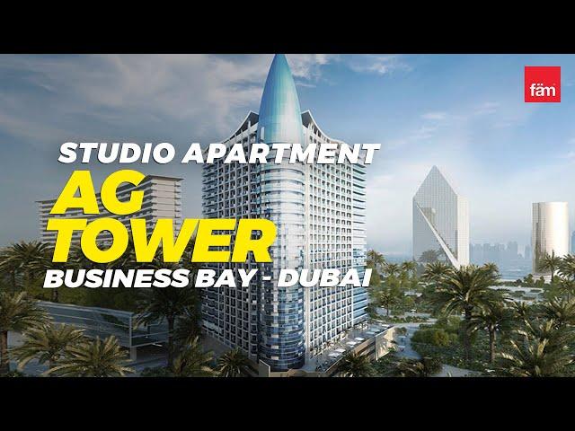 Spacious Studio Apartment in AG Tower, Business Bay - Dubai