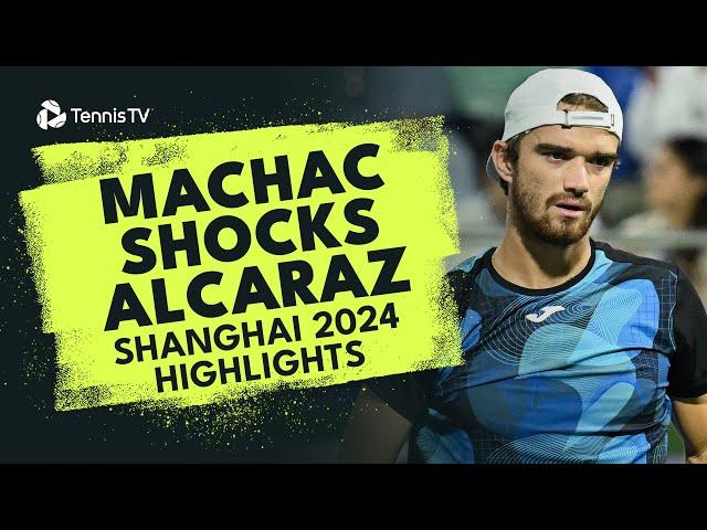 Tomas Machac Ends Carlos Alcaraz's 12 Match Unbeaten Run  | Shanghai 2024 Highlights