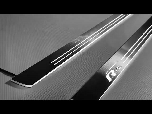 Led door sills VW Passat B8 with logo R-Line