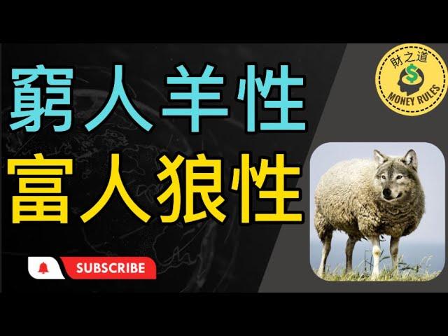 窮人羊性，富人狼性！富人和窮人的三大賺錢差距，你是富還是窮？不想繼續窮下去，就逼自己改掉這三種羊性思維。【財之道】