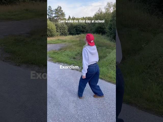 Cool walks for first day of school  #tiktok #bts #backtoschool #school #howtobecool #cool #walks