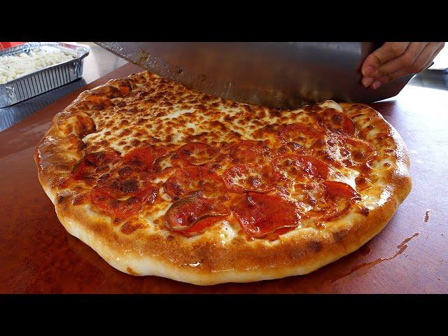 Handmade truck pizza, all menus are cheese crust - korean street food