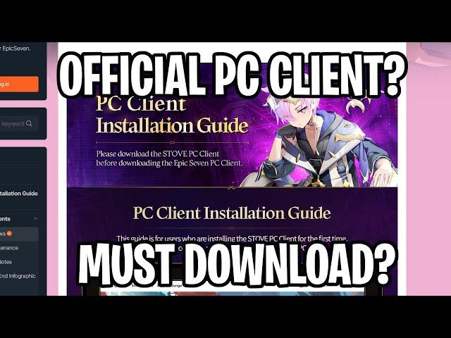 OFFICIAL PC CLIENT IS HERE? GOODBYE EMULATORS! [Epic Seven]