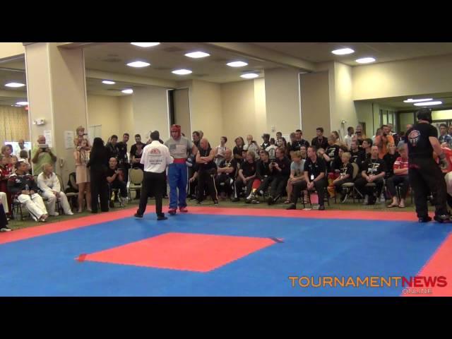 Robert Barefield vs Ben Stewart Light Contact +90kg Round 1 Final at WKA World Championship 2012