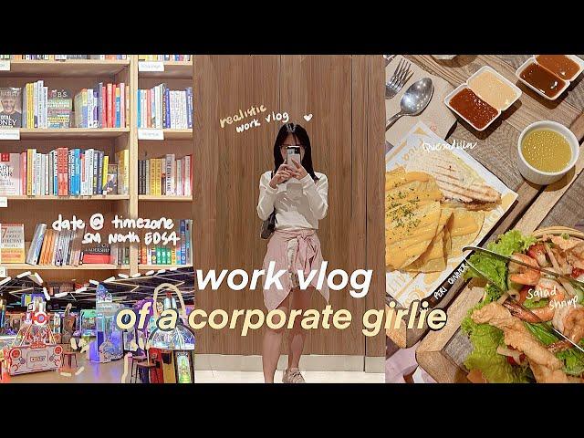 work vlog | corporate girly busy 9-5 office life, arcade adventure ft. Timezone, weyatoons