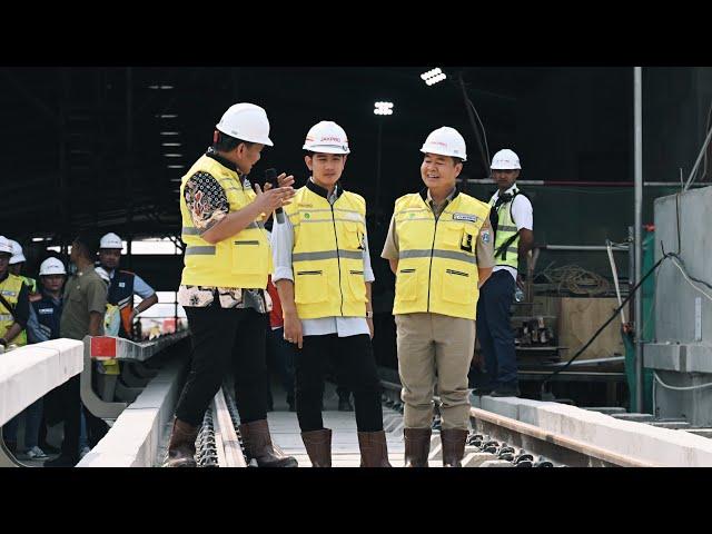 Wapres Gibran Rakabuming Tinjau Proyek LRT Fase 1B