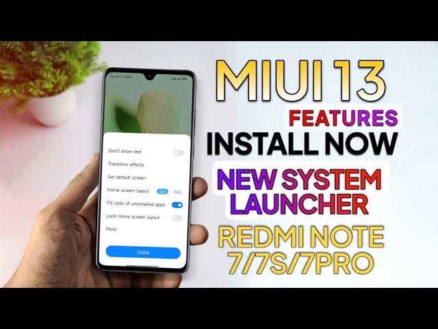 How To Install Miui 13 New System Launcher | How To Install Miui 13 feature