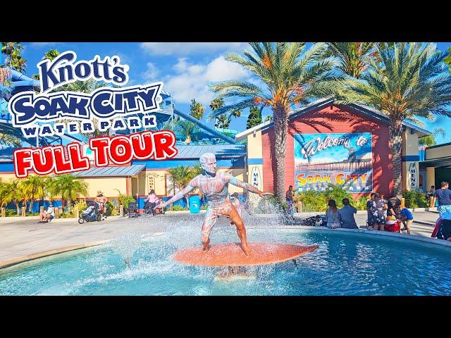 Knott’s Soak City Waterpark Virtual Tour at Knott's Berry Farm California [4K]