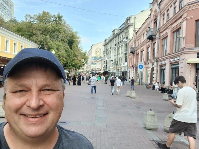 New and Old Arbat streets in Moscow, Russia   Aug 23, 2024