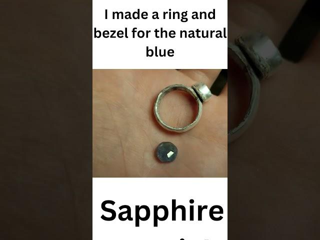 Handmade Sapphire Ring #indierockmusic #indiegems #gems #faceting #silversmithing