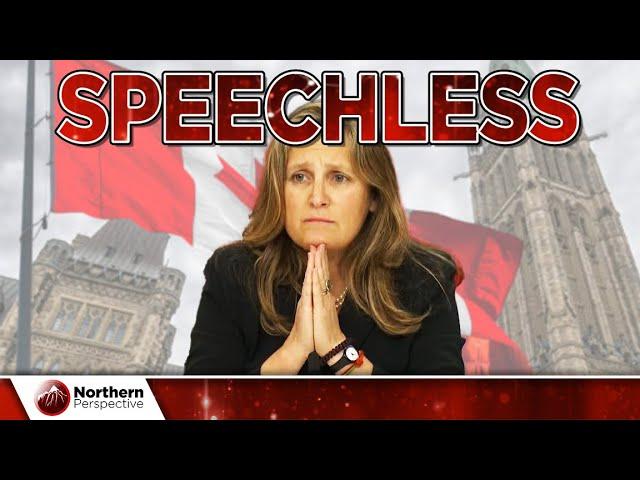 Freeland STUNNED when Reporter FACT CHECKS her on the REAL REASON Interest Rates are Down!