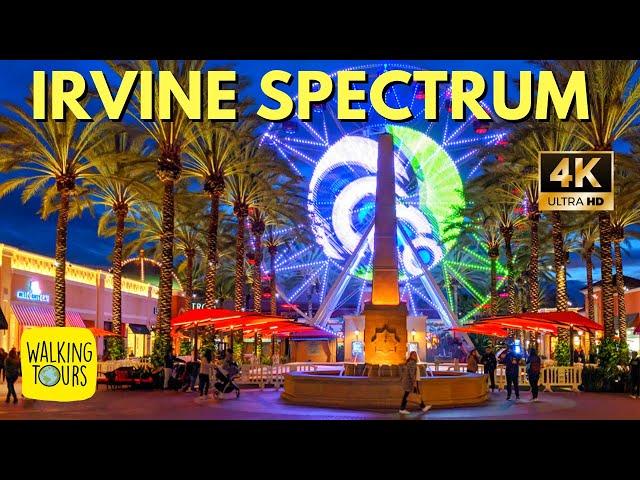 Irvine Spectrum Center | HUGE Upscale Shopping Mall | Walking Tours for Treadmills | 4K Walking Tour