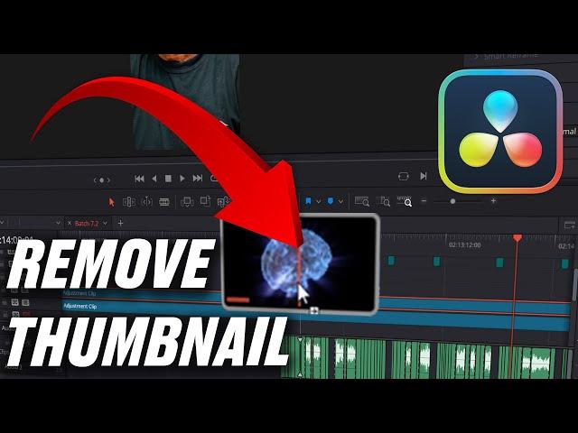 HIDE THUMBNAIL when dragging in Davinci Resolve 19