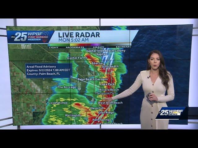 Impact weather: Heavy rains and storms today