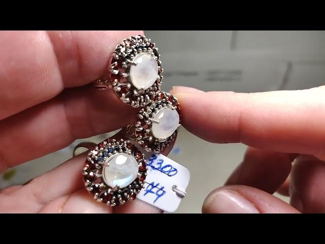 Серебряные украшения из натуральных камней Индийских мастеров 20.06.25