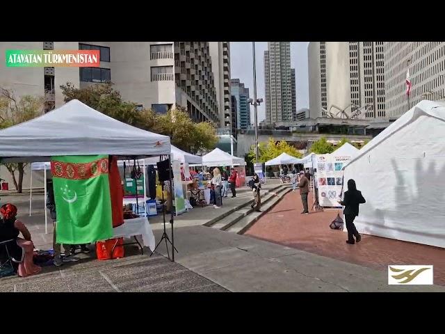 San Francisco #turkishfestival da Türkmenistan tanyşdyrylÿar! #turkmenistan #sanfranciscoturkish