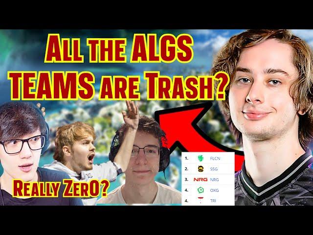 Zer0 STRAIGHT TRASH TALKING OTHER ALGS TEAMS During the ALGS Watch Party | Apex Legends